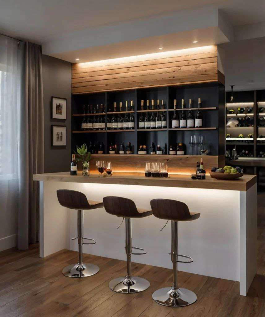 elegant home bar design